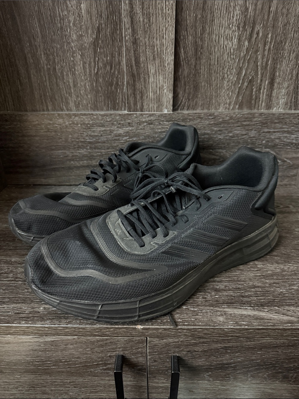 Men's Adidas Black Running Shoes - Sleek Lightweight Design